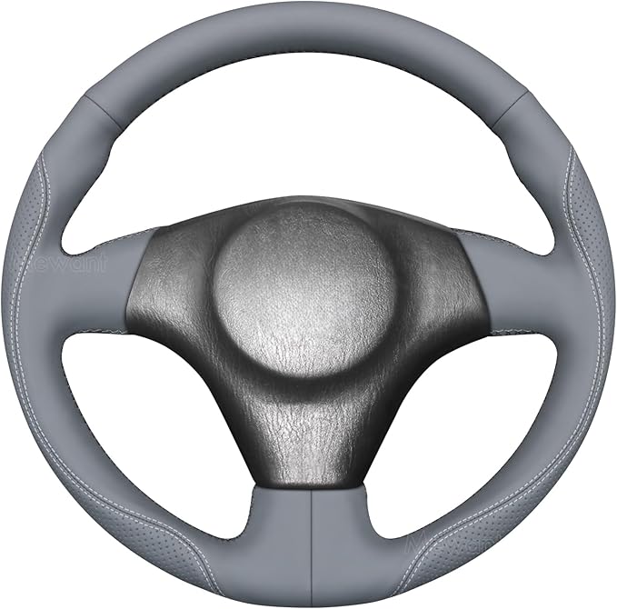 MEWANT Hand Stitch Steering Wheel Cover for Toyota RAV4 1998-2003 / Celica 1999-2006 / Corolla 2003-2008 / Matrix 2002-2008 / MR2 1999-2007 / Supra/Caldina, Custom Fit DIY Wrap Interior Accessories