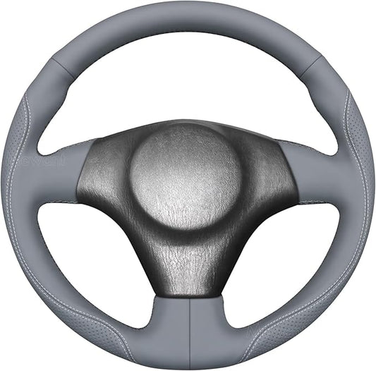 MEWANT Hand Stitch Steering Wheel Cover for Toyota RAV4 1998-2003 / Celica 1999-2006 / Corolla 2003-2008 / Matrix 2002-2008 / MR2 1999-2007 / Supra/Caldina, Custom Fit DIY Wrap Interior Accessories