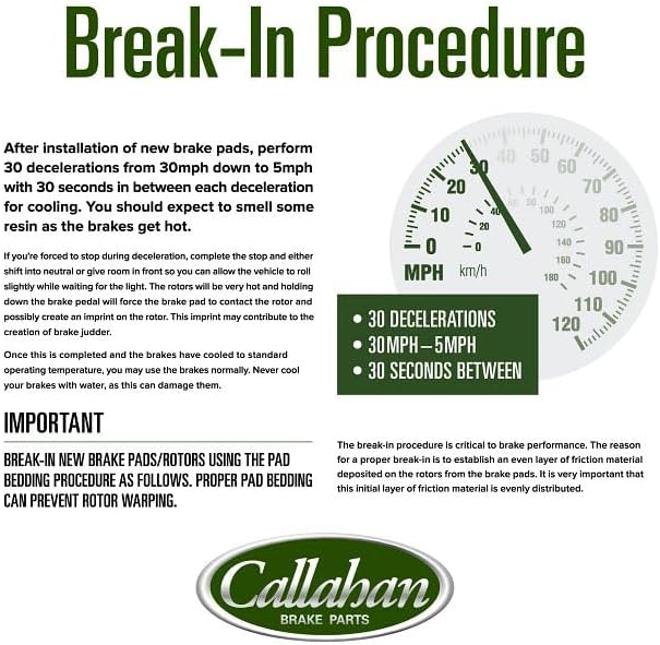 Callahan Brake Parts Front Brake Kit For Dodge Dakota 2000-02 | Dodge Durango 2000-02 - Disc Rotors with Ceramic Brake Pads + Hardware, EBYK018863
