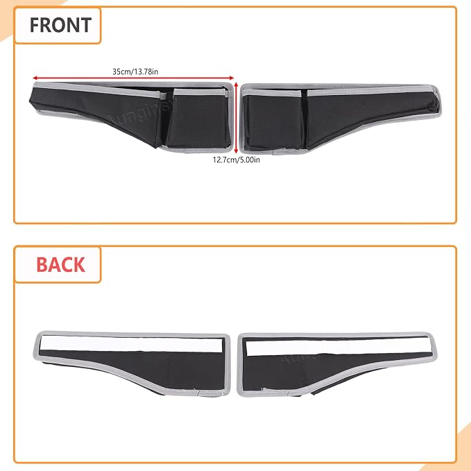 Aunginsy Center Console Gear Shift Side Storage Bag Compatible with Nissan Frontier 2009-2017, Central Control Gear Shifter Box Left & Right Side Panel Storage Pocket Organizer Tray Pouch Accessories