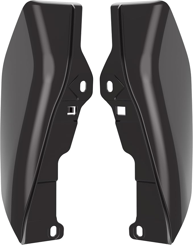 Color - Matched Mid Frame Air Deflectors Heat Shield, Perfectly Fit for Harley Touring Models 2009-2026 Blackened Cayenne