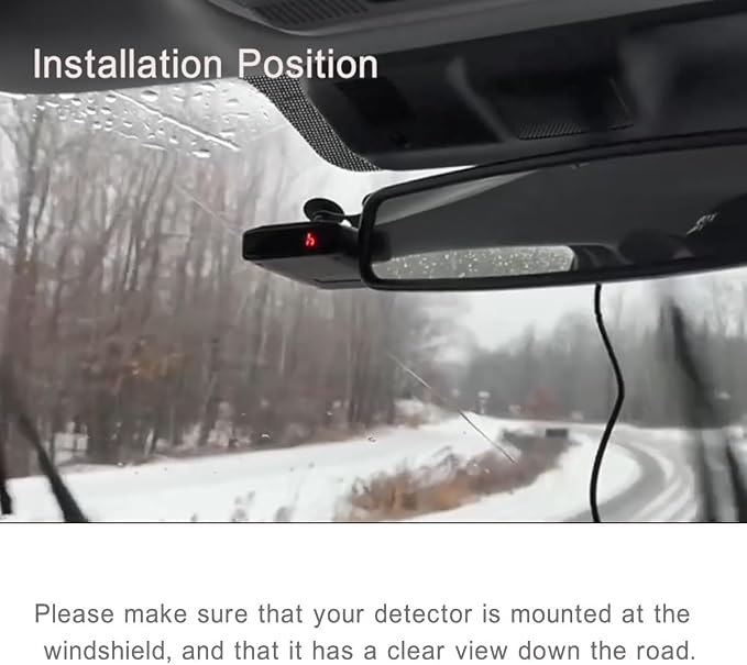 KARADAR S360 Radar Detector X/K/Ka Band Detection Low False Alert with City/Highway Mode LaserEye Front Rear Detection for car FCC Certified for North America