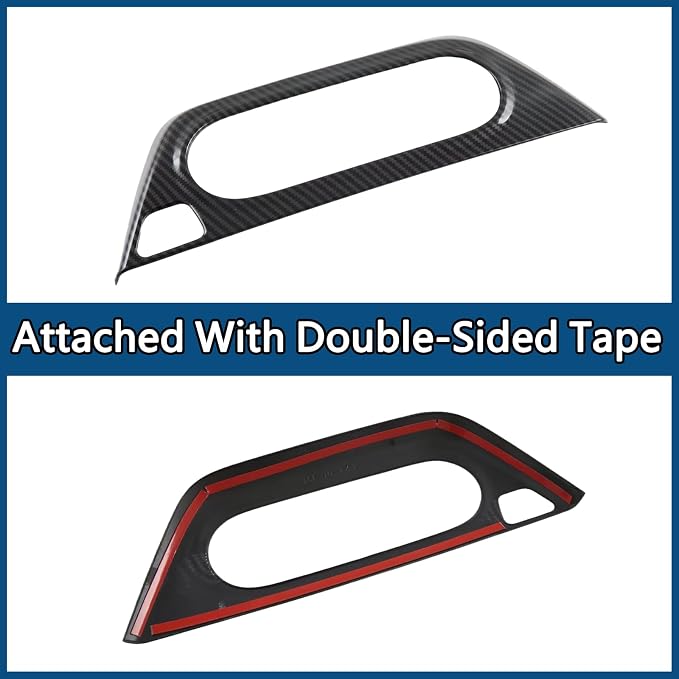Air Condition Control Switch Panel Cover Anti Scratch Protection Trim Decorative Interior Accessories Kit ABS Material Imitation Carbon Fiber Pattern for Chevrolet Trax 2023 2024 2025
