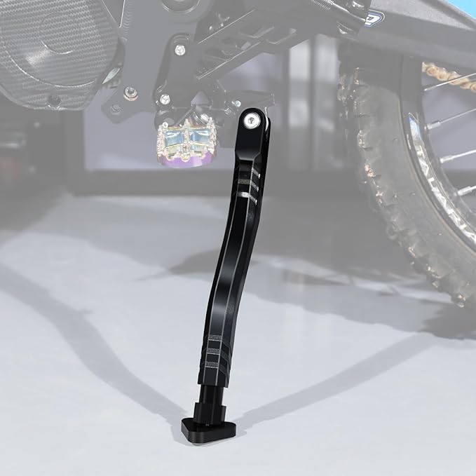 Dirt Bike Kickstand Side Stand CNC Support Stand Adjustable Aluminum for Talaria MX3/MX4/MX5 Electric Dirt Bike Black