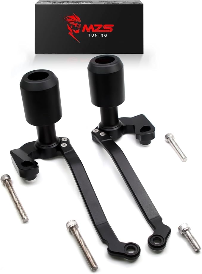 MZS Motorcycle Frame Sliders Compatible with RS660 2020-2025, Falling Anti Crash Protector Guards No Cut Kits Black