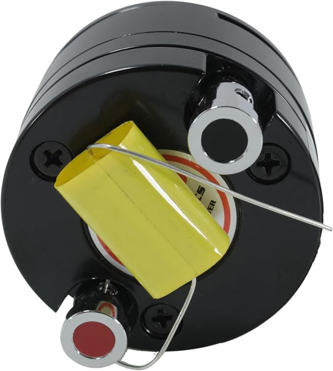 Audiopipe ATQ-1551 1 Inch 250 Watt 4 Ohm Aluminum Titanium Car Audio Bullet Tweeter with Mylar Crossover Capacitor and Kapton Voice Coil for Vehicle Sound System