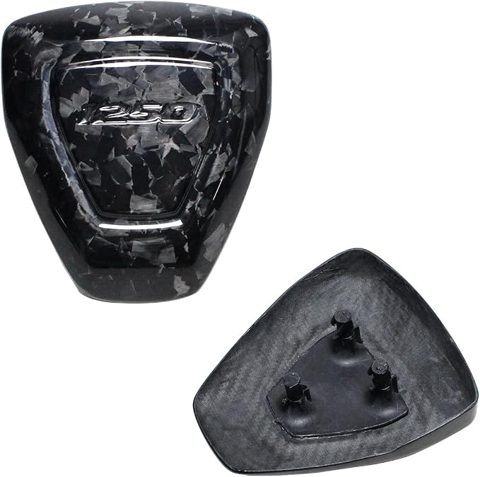 100% Black Carbon Fiber Side Cover Bodywork with Marbling Drawing Compatible with Harley Davidson 2022-2024 Pan America, Sportser S RH1250S (Debirs Drawing)