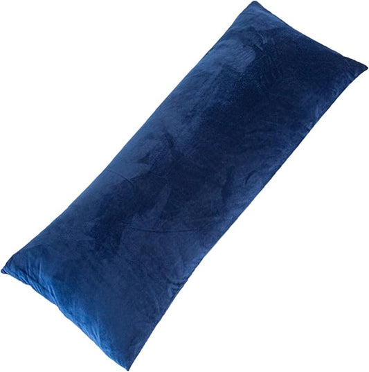 1 MIDDLE ONE Body Pillow, Memory Foam Body Pillows for Adults Sleeping, Long Pillow for Bed, Big Large Firm Full Body Pillow for Side Sleeper, 20x60 Inch (Navy Blue)