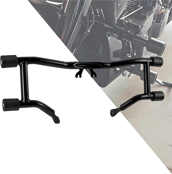 Engine Guard Flat-Out Bar Fit for Harley Touring Street Glide Road Glide Road King Electra Glide Ultra (F- Engine Guard for 14-23 Touring)