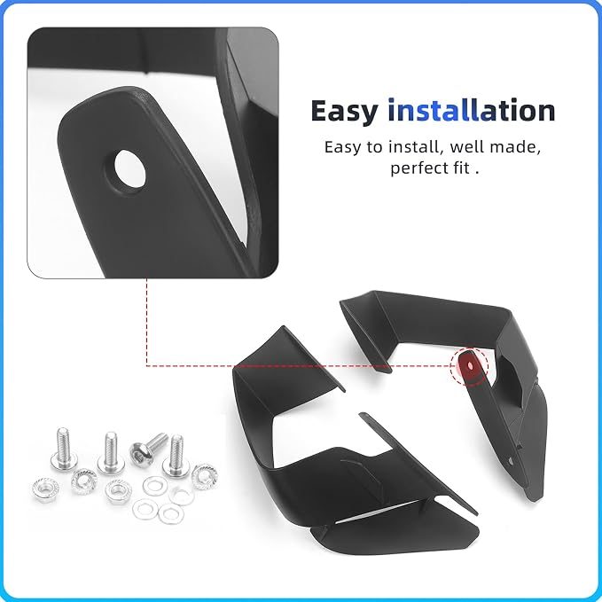 Motorcycle Winglets Fits for S1000RR Fixed Wind Wing Aerodynamic Winds Spoiler Fairing Kits Fit for BMW S1000RR S 1000 RR 2015-2022 (Gloss Black)