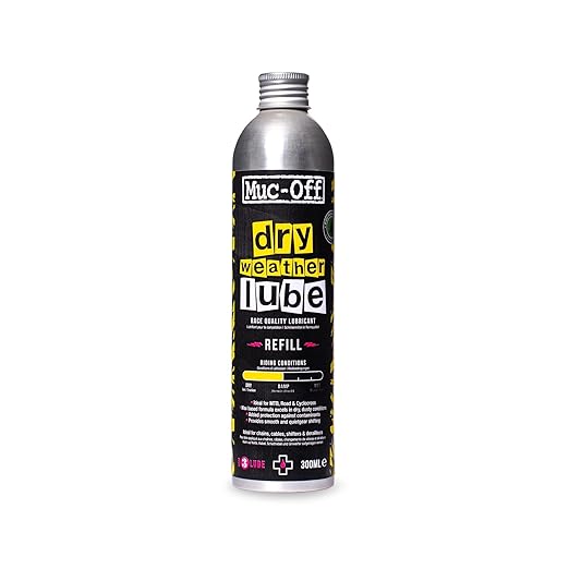 Muc-Off Dry Chain Lube, 10.14 fl oz - Bike Lube Refill, Bike Chain Oil, Chain Wax for Dry Weather Conditions - Biodegradable Bike Lubricant and Bicycle Chain Oil
