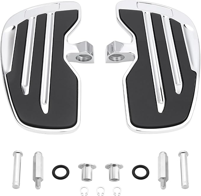 Motorcycle Driver Floorboards Foot Pegs for Indian Scout Sixty Bobber Replace Part Compatible with Indian Scout 2015-2024 (Chrome)