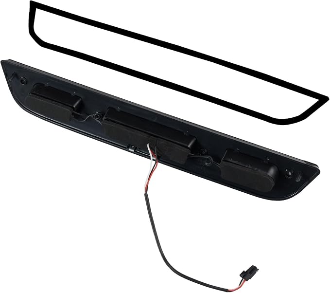 Third 3rd Brake Light LED for 2015-2020 Ford F150, High Mount Rear Brake Lights Assembly for 2017-2020 F250/F350/F450 Super Duty, Waterproof Center Cab Lamp Stop Light (Black)