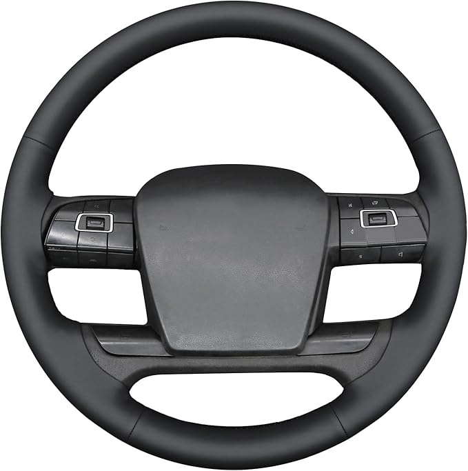 MEWANT Hand Sewn Steering Wheel Cover Wrap for Volvo VNL VNR FM FH 2017-2025 Steering Wheel Accessories for Volvo FM