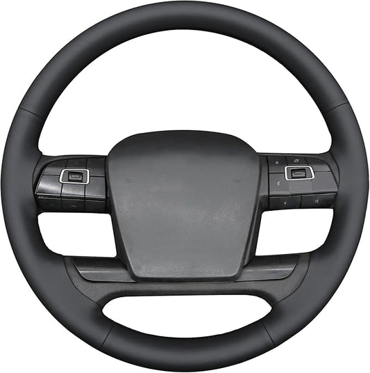 MEWANT Hand Sewn 3D Style Steering Wheel Cover Wrap for Volvo VNL VNR FM FH 2017-2025 Steering Wheel Accessories for Volvo FM