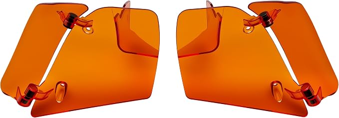 Side Wings Wind Air Deflector Fairing Fit for Harley 2024-2026 CVO Road Glide ST FLTRXSTSE 2024-2026 Road Glide FLTRX 2023-2025 CVO Road Glide FLTRXSE (Orange)