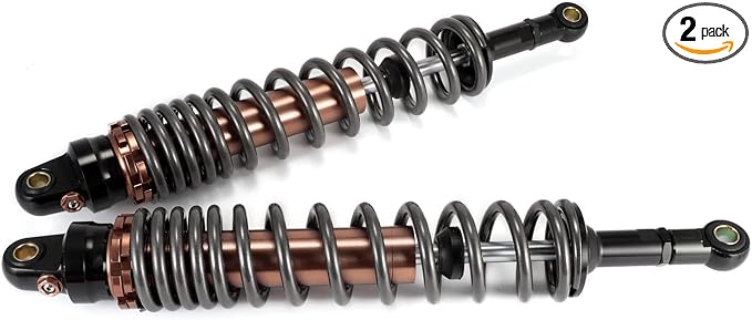 360mm 380mm 400mm 420mm Universal Motorbike Air Shock Absorber Rear Suspension ATV Quad Scooter Dirt Bike For YZF-R1 YZF-R6 YZF-125 XC EXC XCF (Titanium, 17.32 inch 440mm)