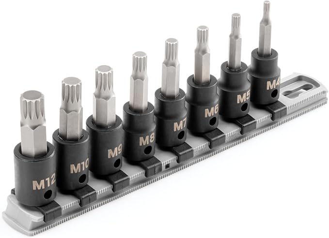 TEKTON 3/8 Inch Drive Triple Square Impact Bit Socket Set | SIB91104