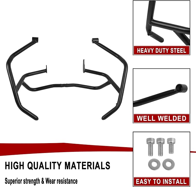 Highway Crash Bar Engine Guard Replacement for BMW F900R F900XR F 900R 900XR 2020 2021 2022 2023 2024(Upper)
