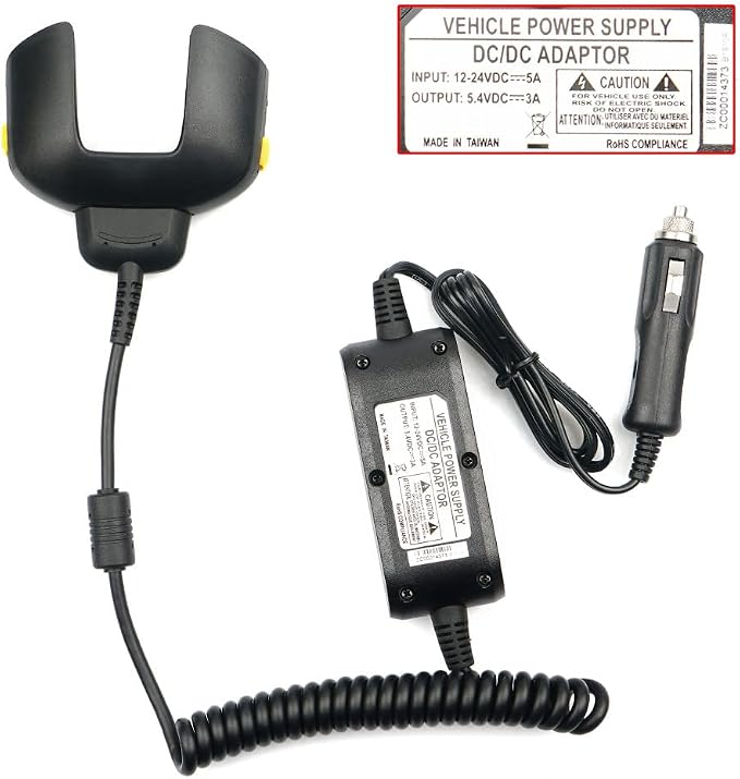 Car Charger Cable for Zebra Symbol TC70 TC70X TC72 TC77 PDA Handheld Computer Charger Set Replaces CBL-TC7X-USB1-01 for Barcode Scanners