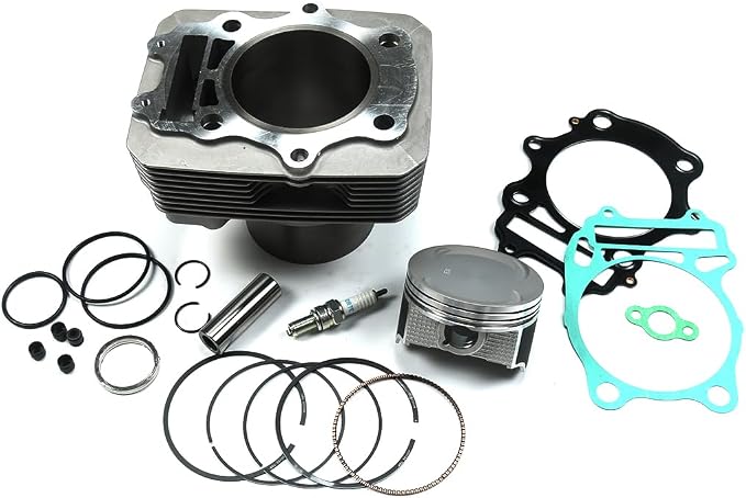 Cylinder Piston Gasket Top End Rebuild Kit Compatible With Artic Cat 400 2004-2008 375 2002, For Suzuki Eiger 400 2002-2007, For King Quad 400 2008-2022