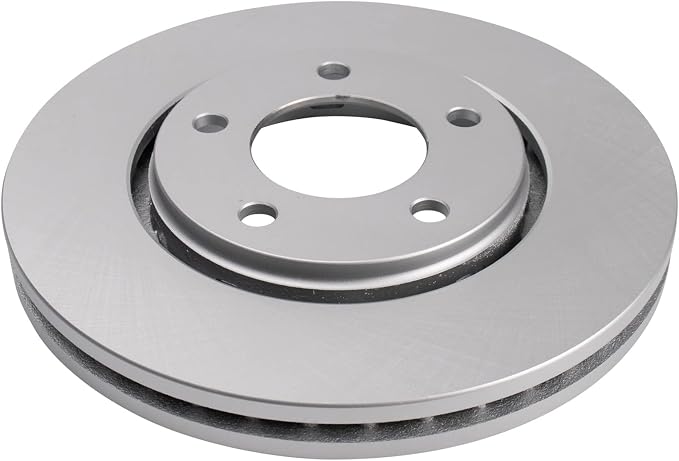 TRQ Front Brake Rotor Set G Coated Vented Compatible with 2001-2007 Chrysler Town & Country 2001-2003 Voyager 2001-2007 Dodge Caravan Grand Caravan