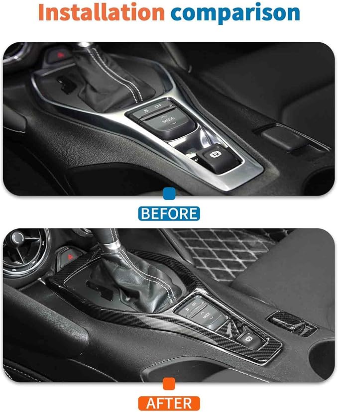 JeCar Carbon Fiber Interior Trim Kit for 2017-2023 Chevrolet Chevy Camaro LT SS ZL1 RS (Only for 8" Screen)