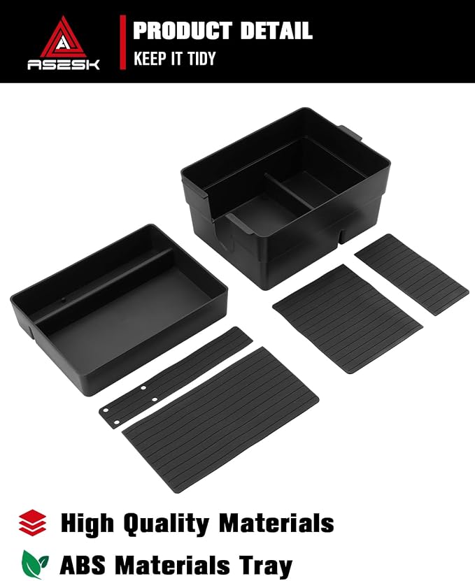 For 2024-2026 L exus TX350/TX350h/TX450h+/TX500h 2PCS Double Layer Center Console Armrest Organizer