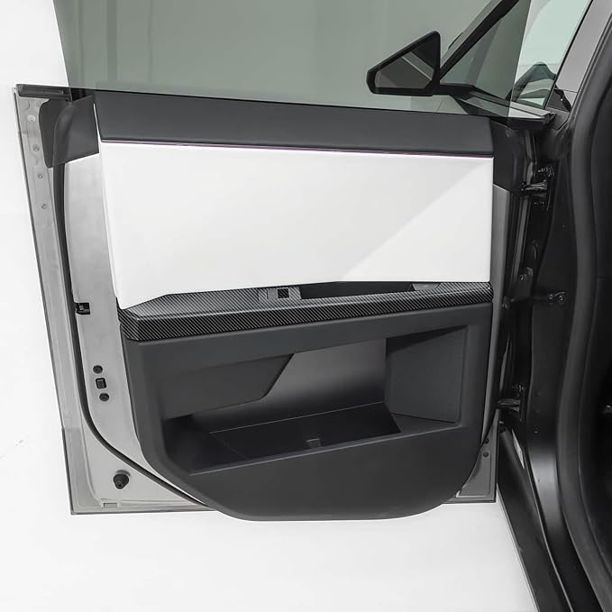 Carbon Fiber Window Lift Switch Panel Cover Compatible with Tesla Cybertruck 2024-2026