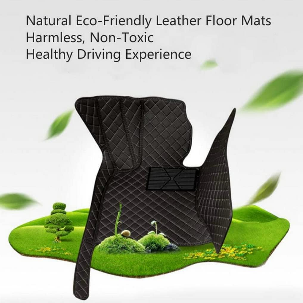 Custom All-Weather Protection Leather Car Floor Mats for Cars Sedan SUV Sports Car Waterproof Floor Mat (Green)