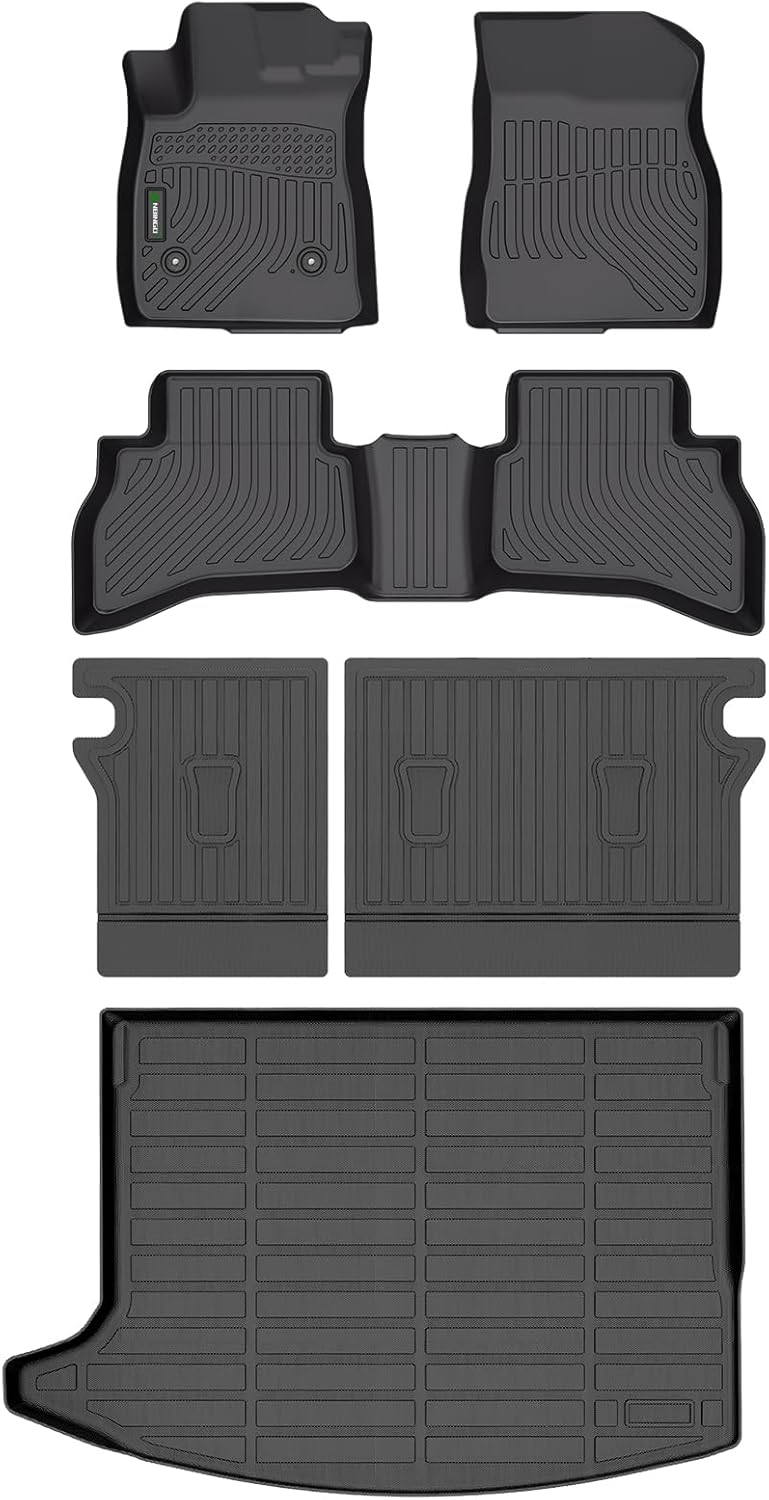 ANBINGO® Floor Mats & Backseat Cargo Liner for 2020-2026 Buick Encore GX AWD, 2020-2026 Encore TPE Car Mat (Cargo Tray in Upper Deck Position)