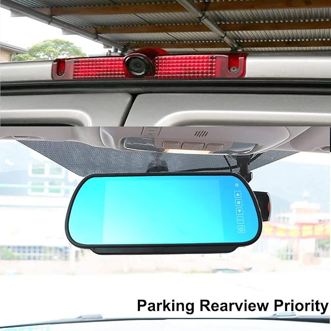 Savana Third Brake Light Placement Camera with Monitor fit for Express GMC Savana Cargo Van (with Monitor)