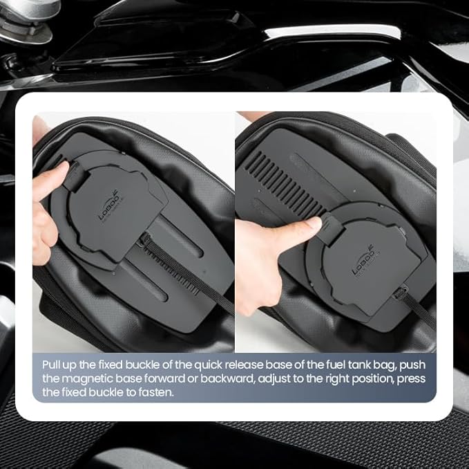 Loboo Tank Bag Ring Quick Disassembly And Non-Contact With The Paint Surface Of The Fuel Tank Will Not Damage The Paint Surface, Compatible With Kawasaki Versys 650 1000 Z1000 Z 900 RS
