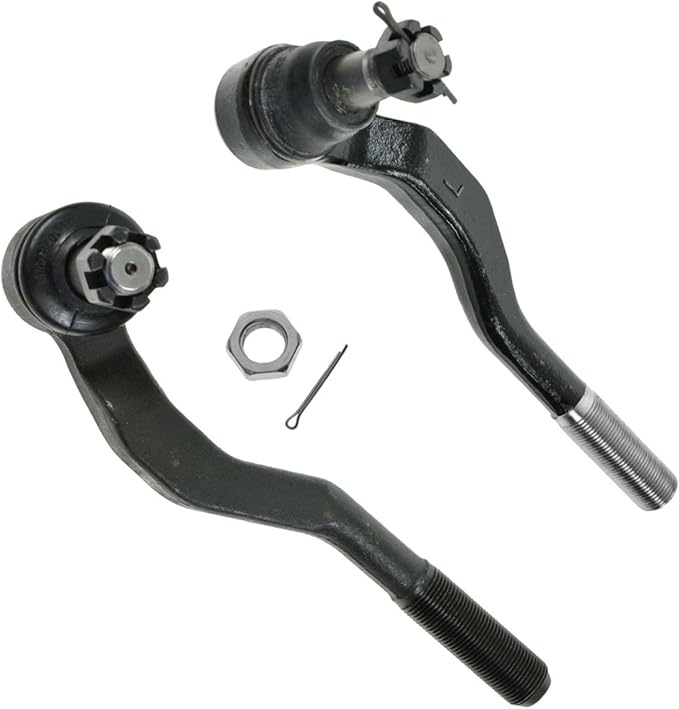 TRQ Outer Driver and Passenger Side Tie Rod Set 2 Piece Compatible with 1995-2004 Toyota Tacoma 4WD, 1998-2004 Toyota Tacoma Pre Runner RWD