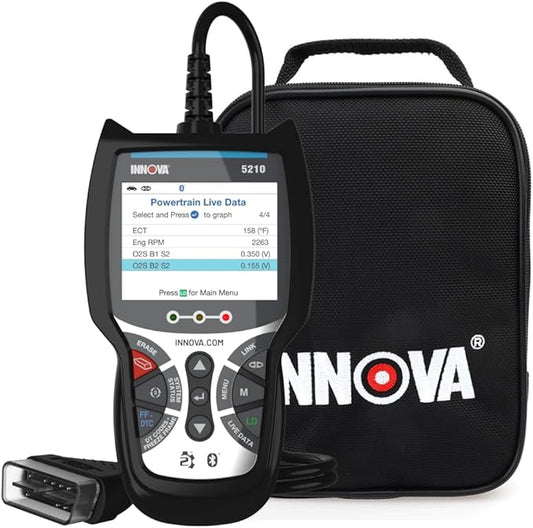 Innova 5210 OBD2 Scanner Bundle with Soft Pouch