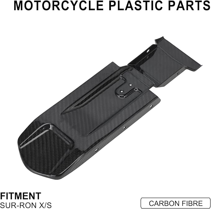 Funparts Carbon Fiber Rear Fender Inner Plate for Surron LBX Sur Ron Light Bee X/S Electric Dirt Bike