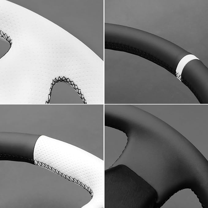 MEWANT Hand Stitch Steering Wheel Cover for Toyota RAV4 1998-2003 / Celica 1999-2006 / Corolla 2003-2008 / Matrix 2002-2008 / MR2 1999-2007 / Supra/Caldina, Custom Fit DIY Wrap Interior Accessories