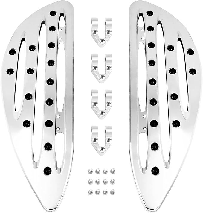 Front Floorboard Driver Rider Footboards Passenger Footboards Brake Arm Pedal Lever Heel Toe Shift Lever Fit for Harley Touring Road King Street Glide 2014-2025 Sportster Dyna Chrome