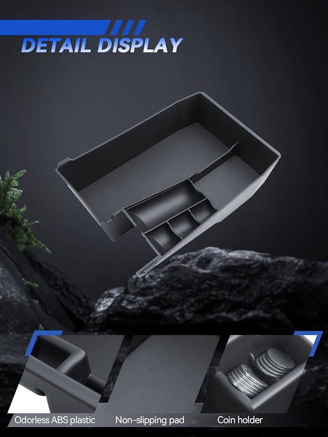 for 2025 Outback Center Console Organizer Subaru Outback Legacy 2020-2022 2023 2024 2025 Accessories Armrest Tray Middle Storage Box Insert Container Durable ABS Plastic-Upper Box