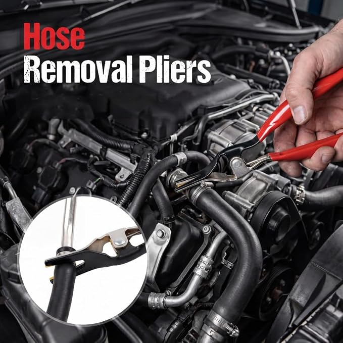 Electrical Disconnect Pliers for Cars, Automotive Connector Disconnect Tool Set with 8Pcs Terminal Removal Tools, High Carbon Steel Removal Pliers Kit for Cars, Trucks & SUVs