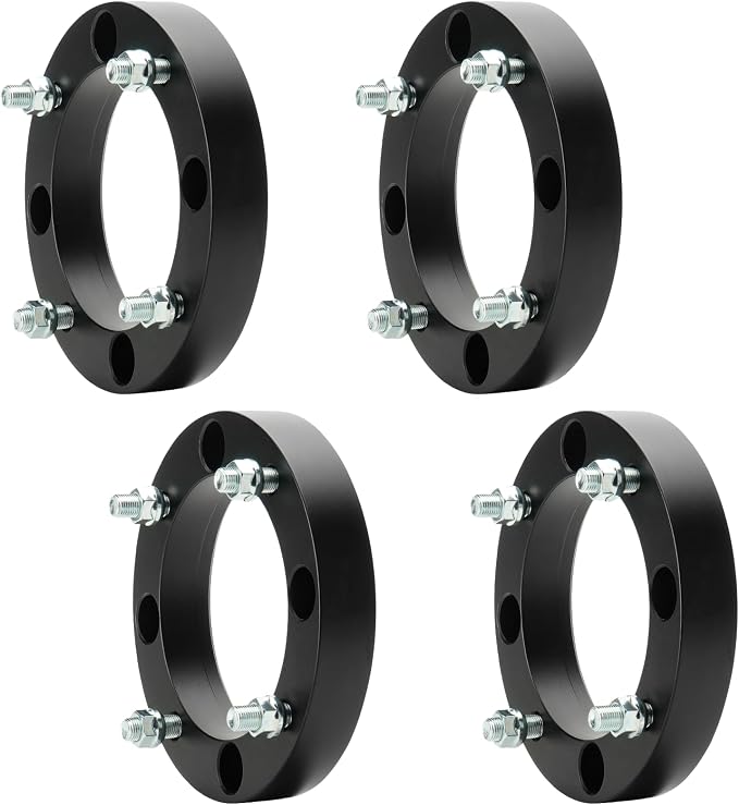 ILONPA 4pcs 4x156 1 inch (25.4mm) ATV Wheel Spacers w/131mm Bore for 2013-2017 Polaris Ranger XP 900 EPS, 2015-2017 RZR 900 EPS Trail, 2014-2017 RZR XP 1000 EPS, 12x1.5 Studs Wheel Adapters