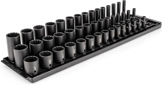 TEKTON 3/8 Inch Drive Impact Socket Set, 45-Piece | SID91124
