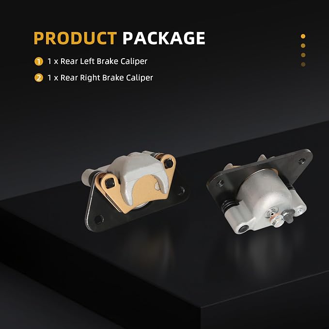 Rear Brake Calipers Fit for Polaris Ranger XP 1000 Fit for General XP 1000 2018-2024, Replace OE# 1912815 1912816 1912817