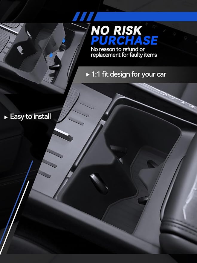 for Santa Fe Cup Holder 2024 2025 2026 Santa Fe Hybrid Accessories 5 Pcs Set Center Console + Second Door + Third Row Cup Holder Insert