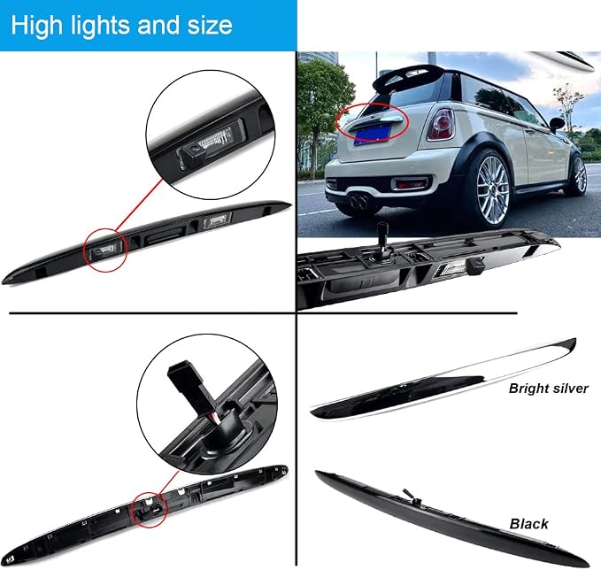 Tailgate Trunk Handle Car Backup Camera Reverse vehichle Camera Replacement for BMW Mini Cooper and Cooper S Hatch/JCW Conv/Roadster/Cooper Countryman R56 R57 R58 R59 R60 R61 2007-2014