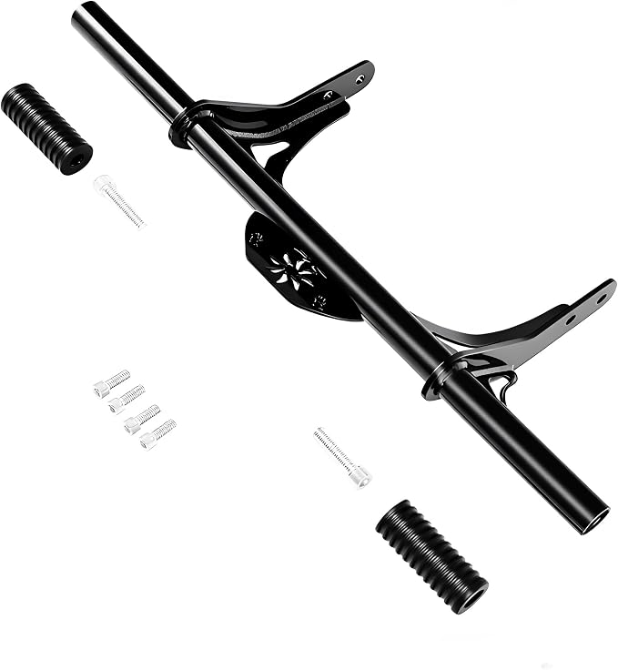 Motorcycle Front Crash Bar Protector for Harley Davidson Dyna Models with Mid Control 2006-2017 Street Bob/Fat Bob/Low Rider FXDL/Wide Glide/Switchback/Wide Glide Black