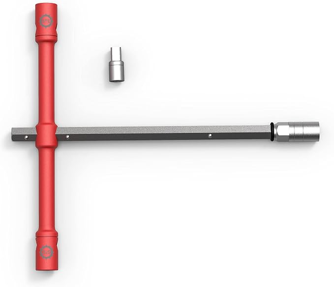 GTE TOOLS - LugStrong 26" Universal Compact Lug Wrench Set, Super-Strong Tire Iron & Lug Nut Remover - 2x more torque! Never Get Stuck on the road again!