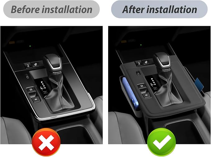 SKTU Upgrade for 2026 Toyota Corolla Cross Gear Shift Panel for 2026+ Toyota Corolla Cross (XLE/Hybrid XSE) Center Console Organizer 2026 Corolla Cross Accessories Rubber Passenger Side Storage Box