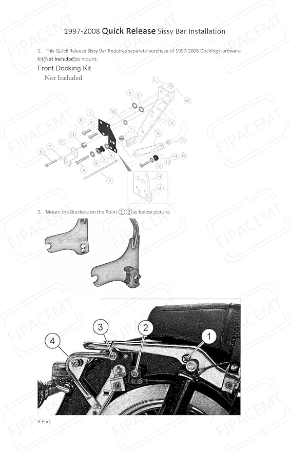 Black Detachable 1.5" Sissy Bar Passenger Backrest Rear Pad for Harley Davidson Touring 97-08 Road King Electra Glide Street Glide Back Rest FLHR FLHX FLHT FLTR [20" Tall]