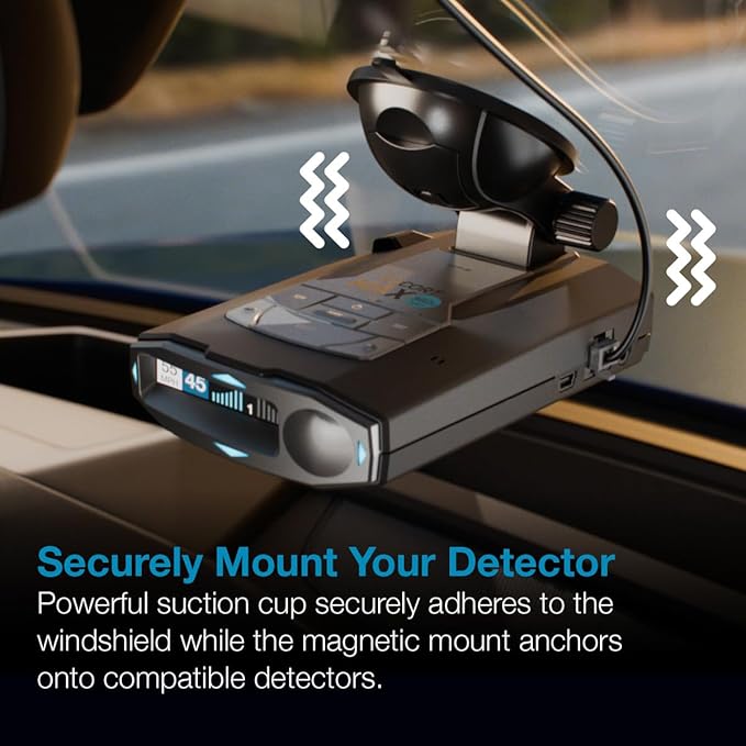 Escort Original Radar Detector EZ Mag Mount - StickyCup Silicon Suction Cup (Black) for Escort Models MAX 360/c MKII, Redline 360c, MAX 3, Cobra RAD 700i and Additional Models